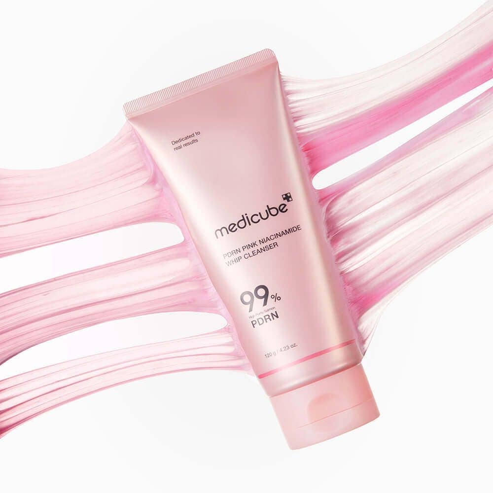 Medicube PDRN Pink Niacinamide Whip Cleanser.