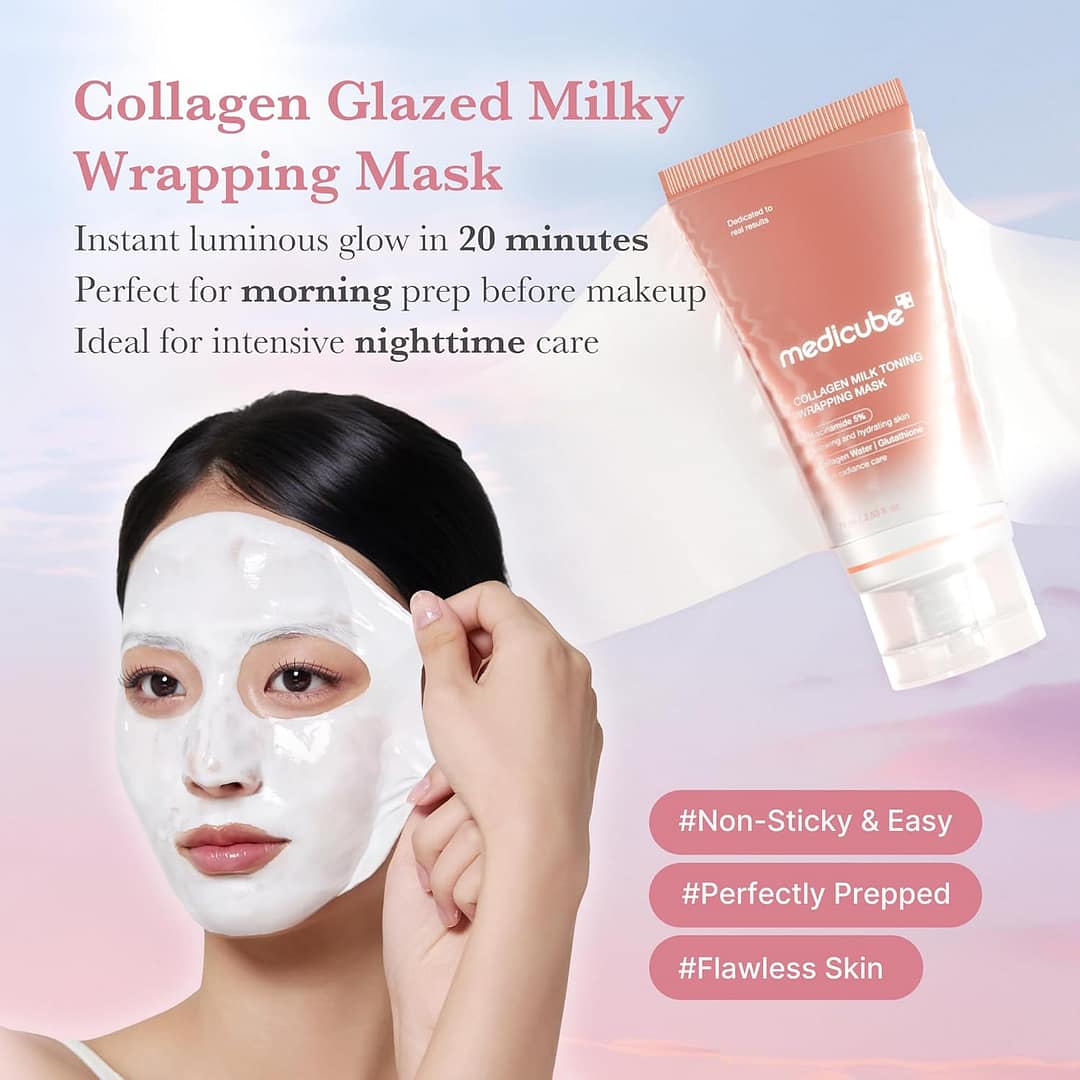 Medicube Collagen Milk Toning Wrapping Mask 3