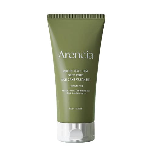 Arencia Green Tea LHA Deep Pore Rice Cake Cleanser
