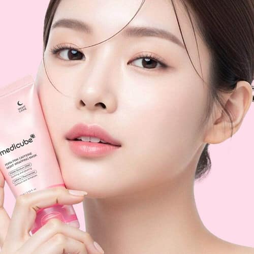 Medicube PDRN Pink Caffeine Overnight Wrapping Mask