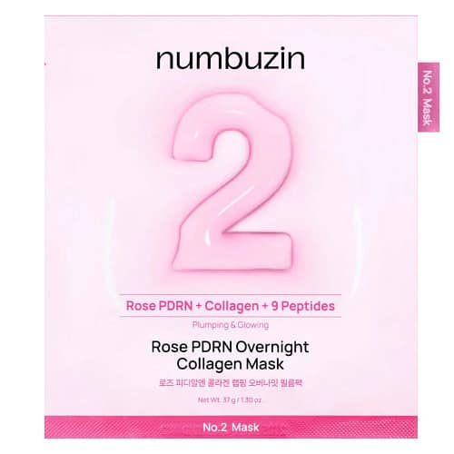 Numbuzin No.2 Rose PDRN Overnight Collagen Mask