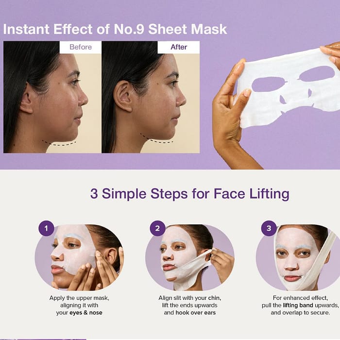 Numbuzin No.9 NAD Bio Lifting Full Cover Facial Mask - Image 5