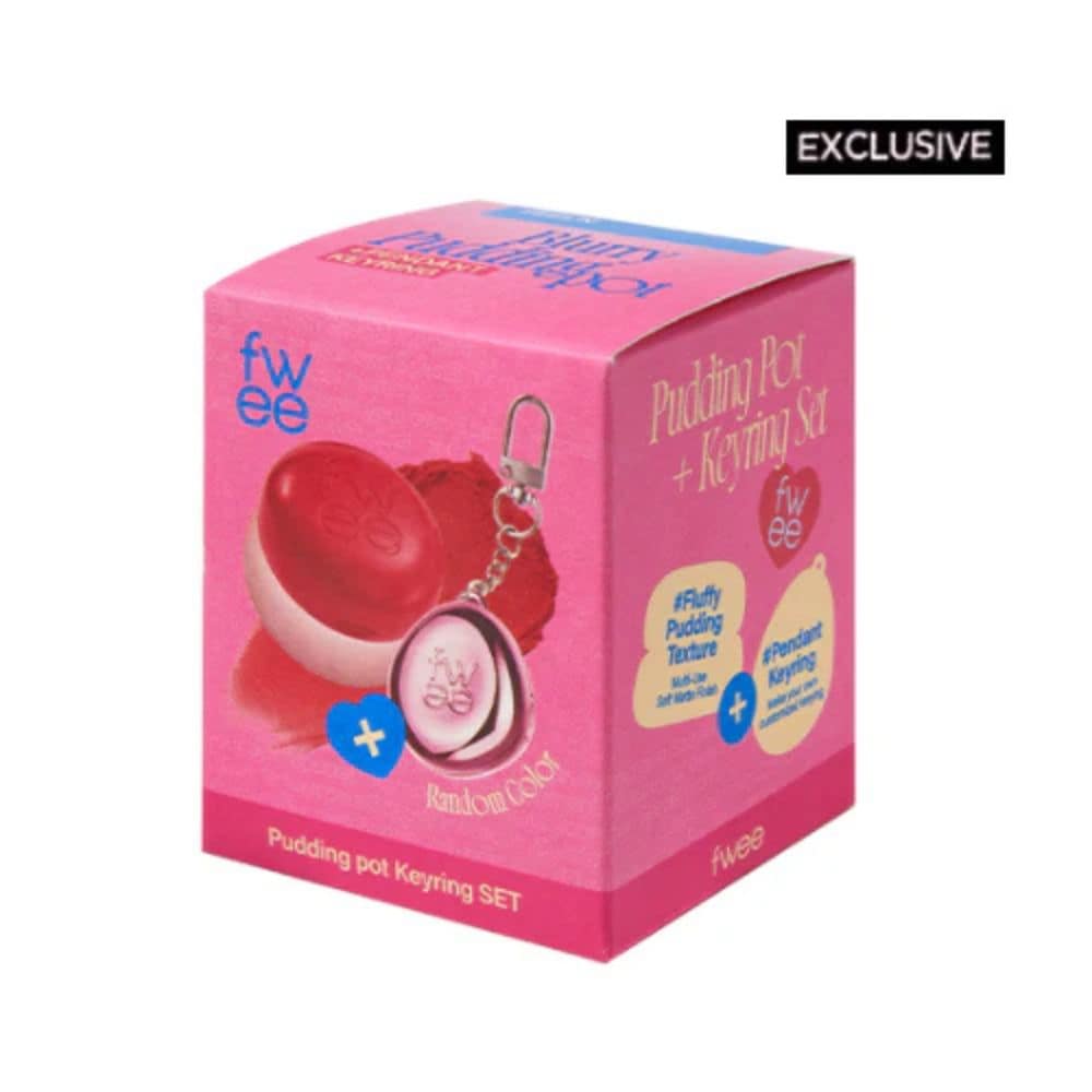 Fwee Keyring Lip Cheek Blurry Pudding Pot sa priveskom