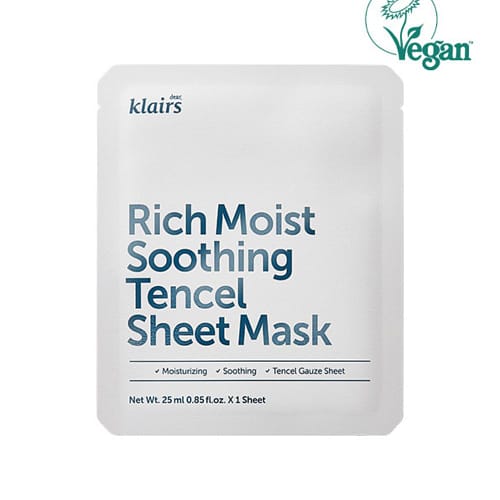 Dear, Klairs Rich Moist Soothing Tencel Sheet Mask