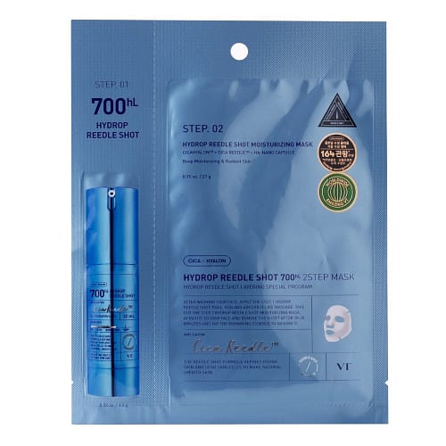VT Cosmetics Hydrop Reedle Shot 700hl 2-step mask
