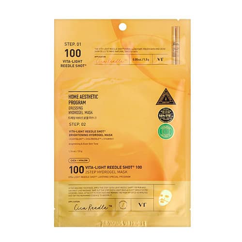 VT Cosmetics Vita-light Reedle Shot 100 2 Step Hydrogel Mask
