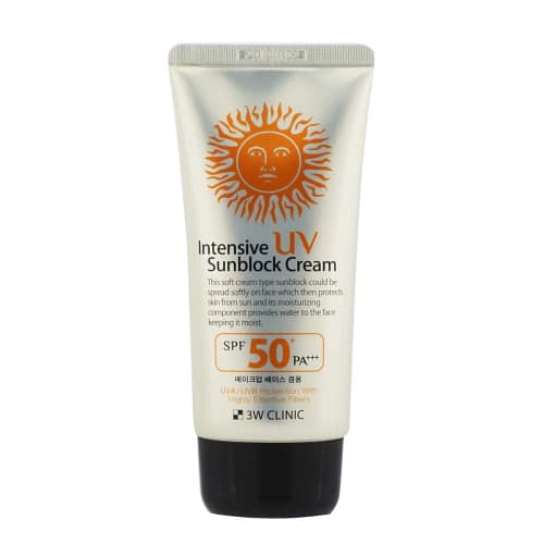 3W Clinic Intensive UV Sunblock Cream SPF50+