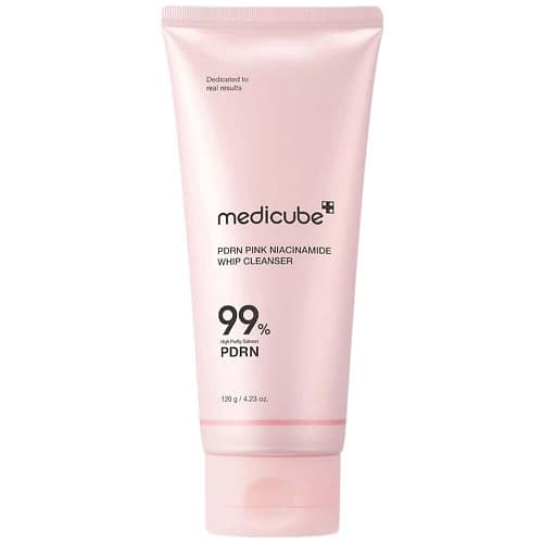 Medicube PDRN Pink Niacinamide Whip Cleanser.