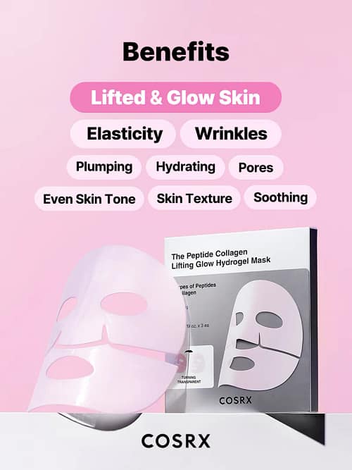Cosrx The Peptide Collagen Lifting Glow Hydrogel Mask 3