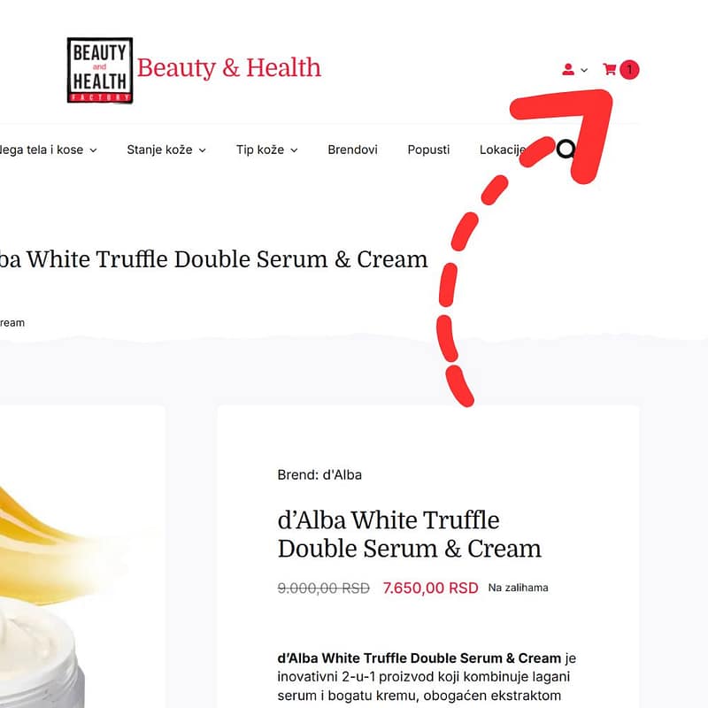 korak 2 KAKO PORUČITI